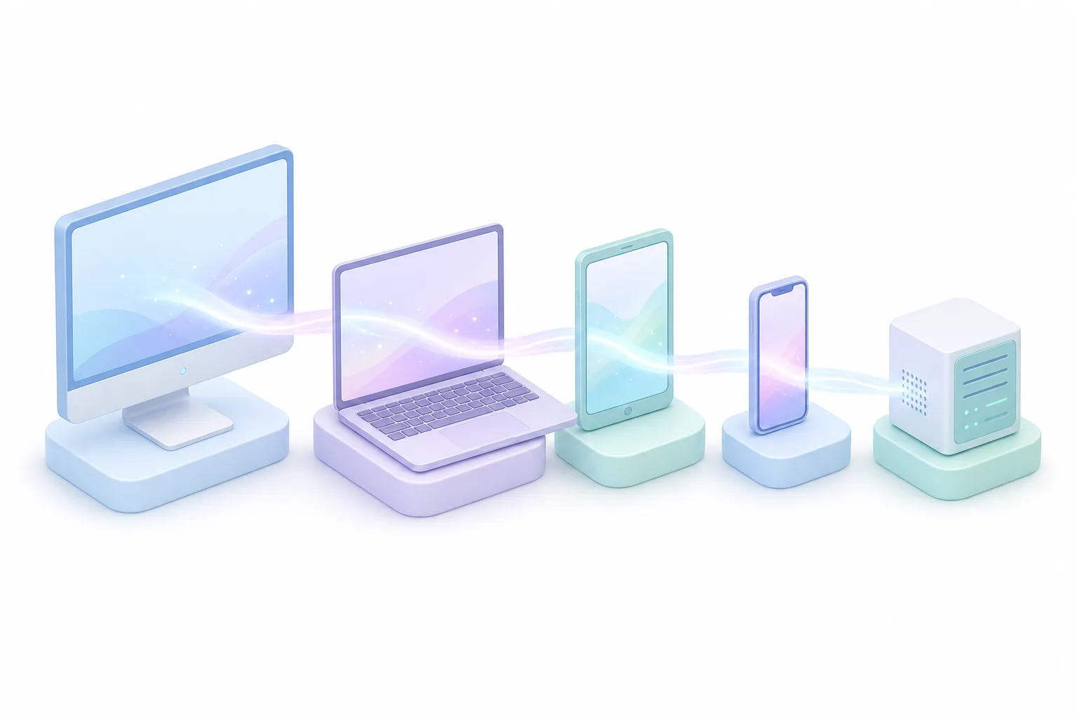 Devices supported by Clash across five platforms: desktops, laptops, tablets, phones, and servers